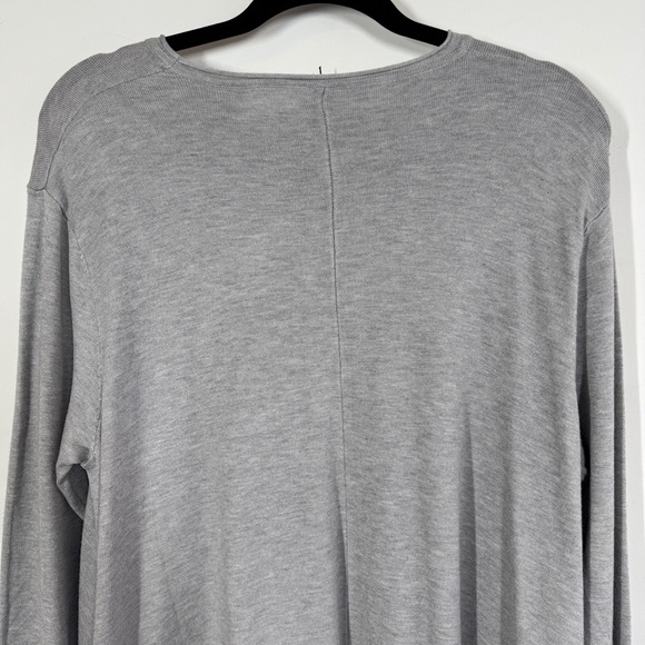 ANNY Fashion Gray Tunic Sweater Size S/M Long Sleeve Pockets Casual Lagenlook - Picture 9 of 12